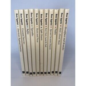 Bon Appétit Cookbook Collection 11 Volume Set Knapp Hardcover Vintage Cooking